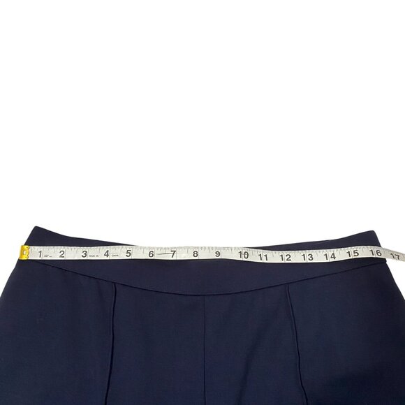 J. Jill Wearever Collection Womens pull on ponte knit Navy Wide Leg Pants Size M - Picture 6 of 8